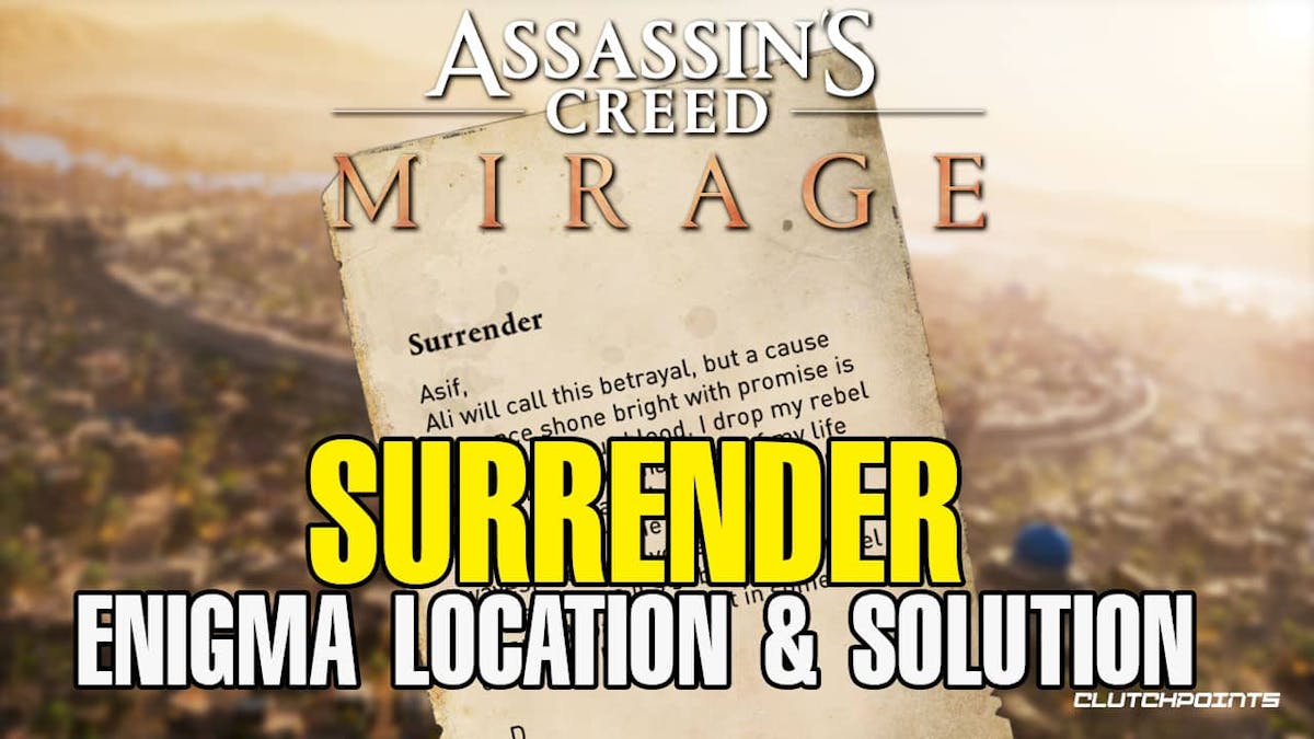 surrender enigma, surrender enigma guide, surrender guide, surrender enigma solution, surrender mirage