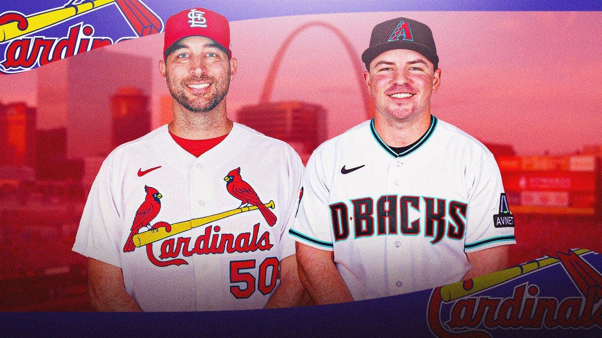 Buddy Kennedy stands next to Adam Wainwright after the Cardinals missed MLB Playoffs, bottom of National League