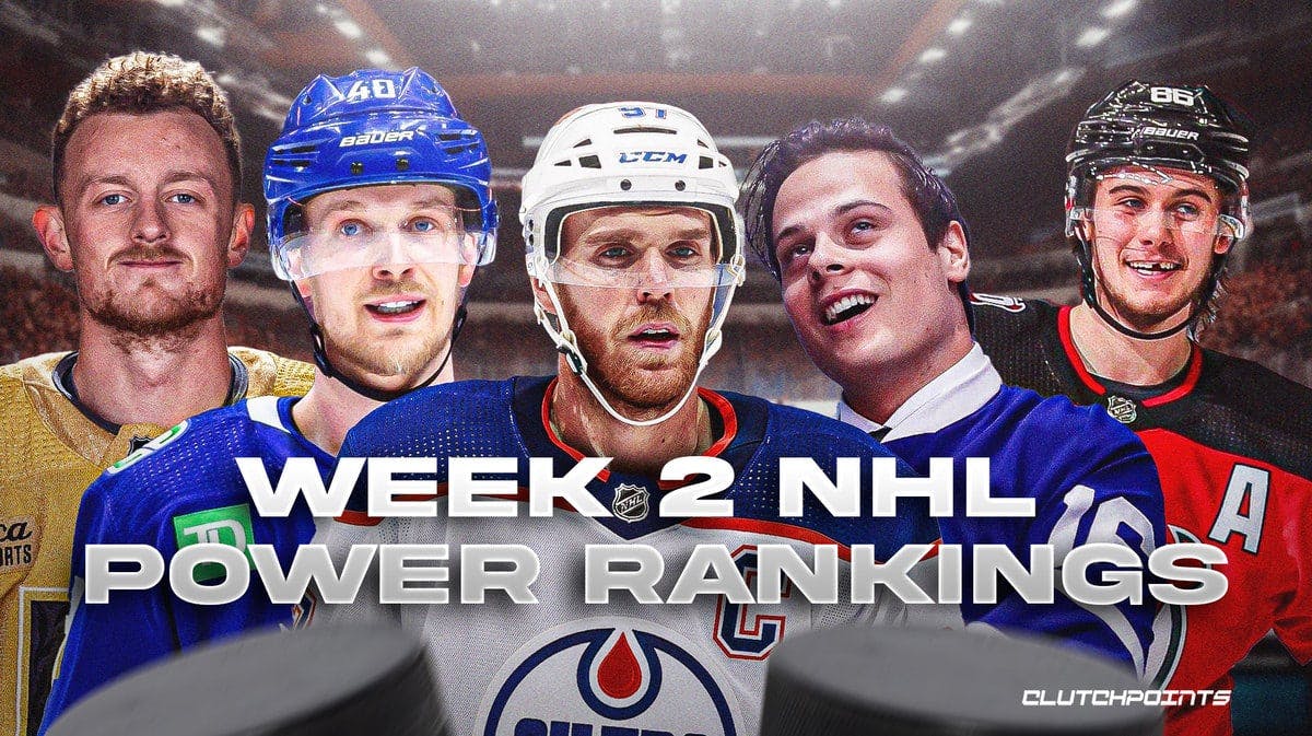 NHL Power Rankings, Week 2, National Hockey League