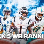 Fantasy football, Fantasy football rankings, Fantasy football position rankings, Wide Receiver rankings, Week 5 Wide Receiver rankings
