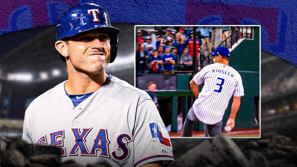 Ian Kinsler in Rangers uniform during his playing days with Texas