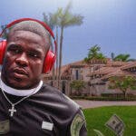 Former NFL running back Frank Gore in front of his mansion in Southwest Ranches, Fla.