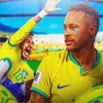 Neymar in tears in Brazil jersey after knee injury