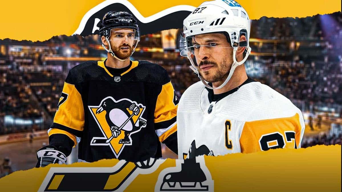 Adam Johnson and Pittsburgh Penguins captain Sidney Crosby