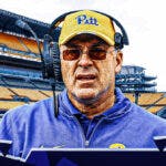 Pat Narduzzi gives interesting comments after the Pittsburgh football team suffered a blowout loss to the Fighting Irish, Auric Estime