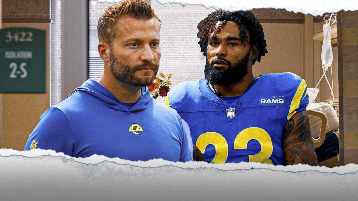 Sean McVay and the Rams had a hard time with Mike Tomlin Steelers but they do seem optimistic about getting Kyren Williams back