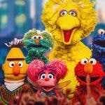Sesame Street characters, including Big Bird, Bert, Ernie, Elmo, and more.