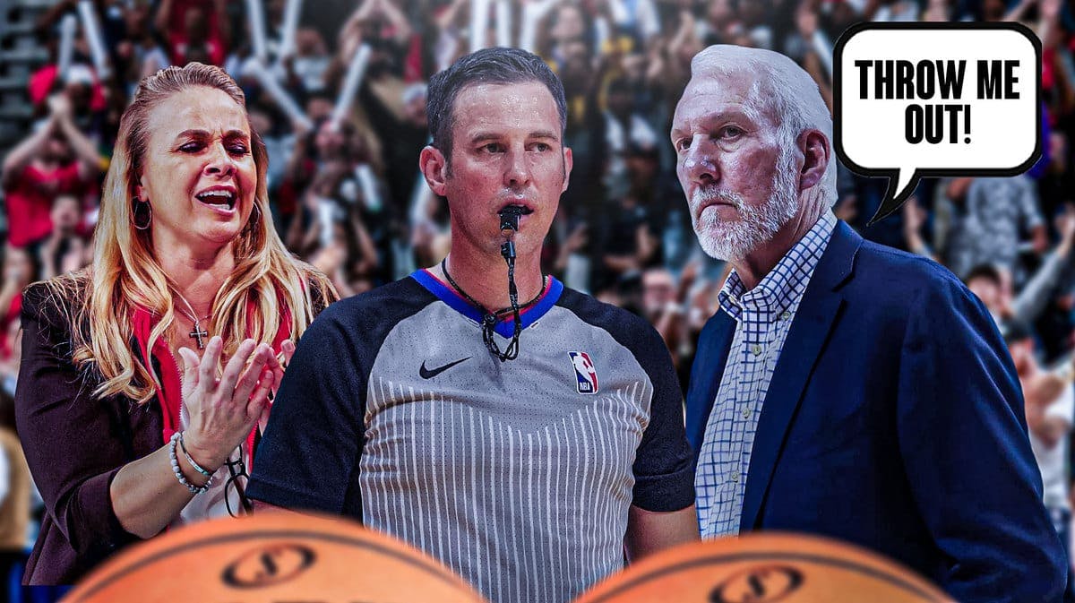 Spurs coach Gregg Popovich wanted to get thrown out to go watch Beck Hammon and the Aces win the WNBA Finals.