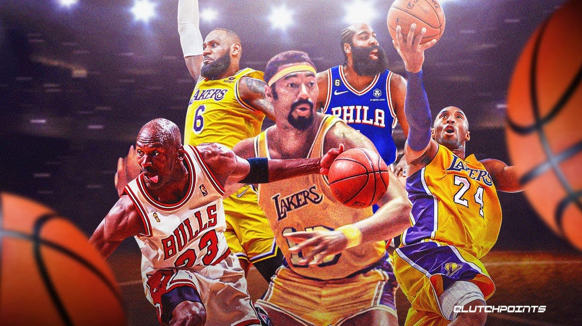 Wilt Chamberlain, Michael Jordan, James Harden, NBA, Kobe Bryant