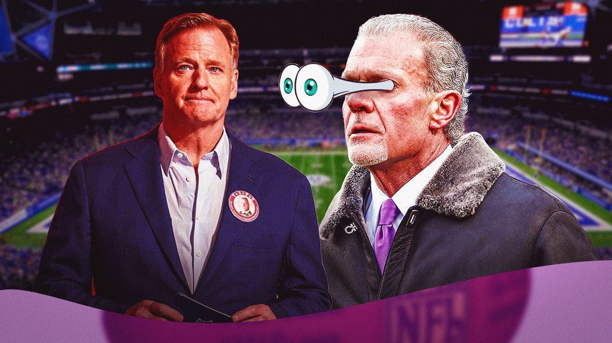 NFL commissioner Roger Goodell and Indianapolis Colts owner Jim Irsay