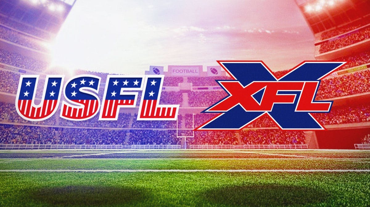 XFL and USFL logos going head to head