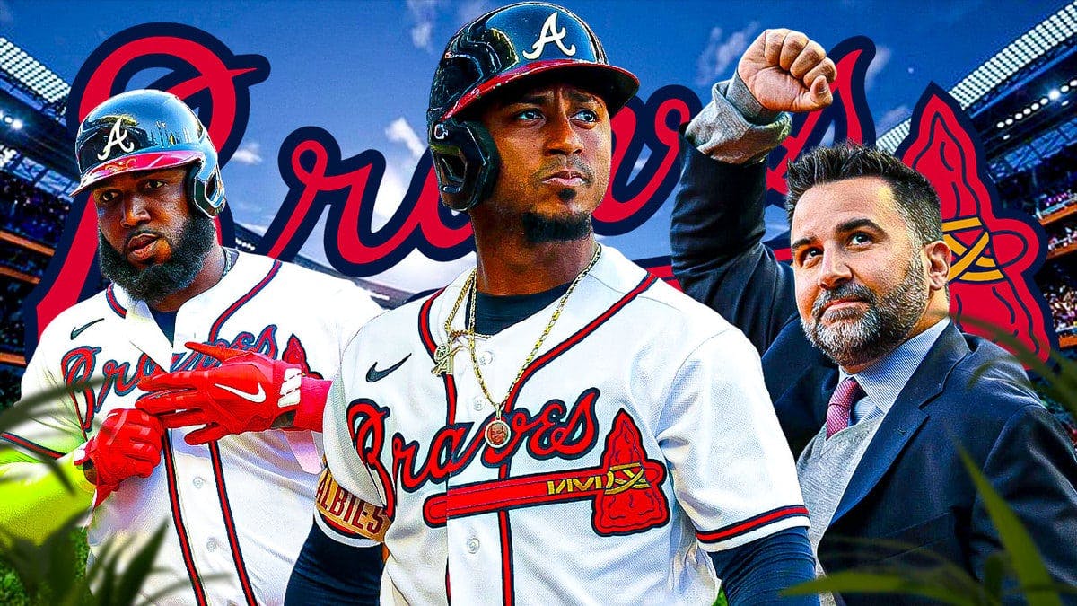 Alex Anthopoulos, Ozzie Albies, Marcell Ozuna for Braves