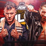 MJF and "Switchblade" Jay White with the AEW Full Gear logo as the background.