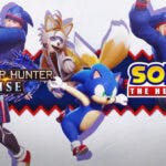 Azure Star, Sonic the Hedgehog leaving Monster Hunter Rise