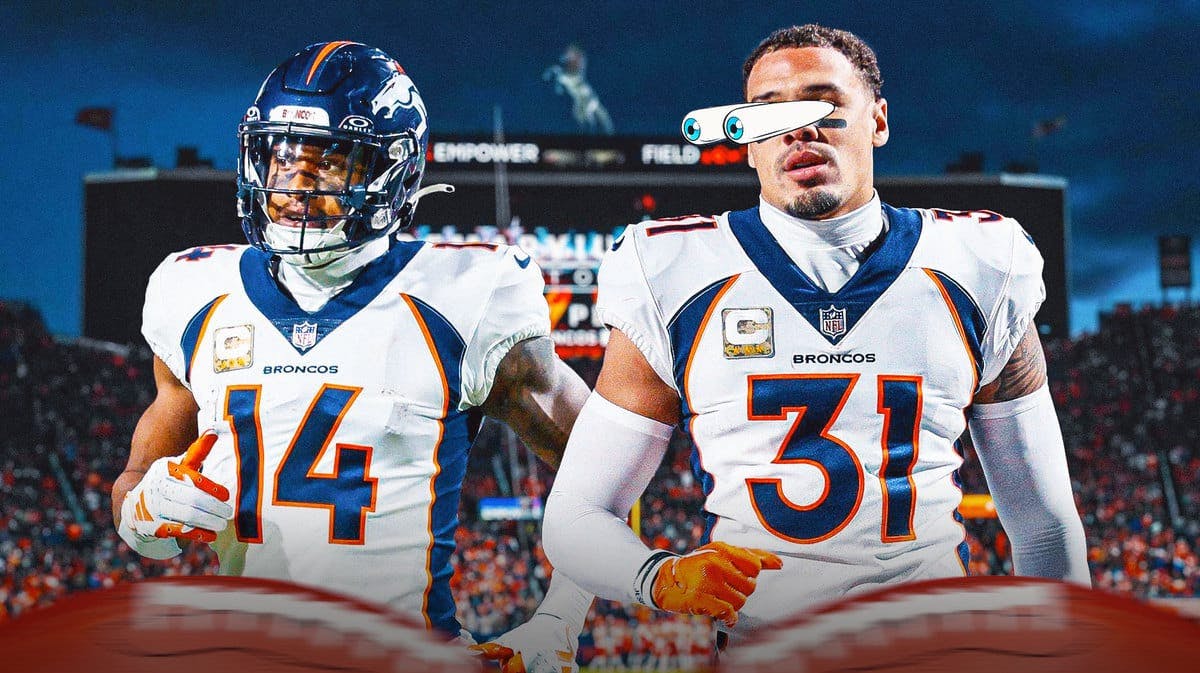 Denver Broncos wideout Courtland Sutton and safety Justin Simmons