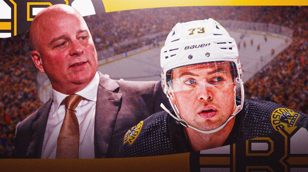 Boston Bruins head coach Jim Montgomery and defenseman Charlie McAvoy in Boston fighting recent adversity on November 30, 2023