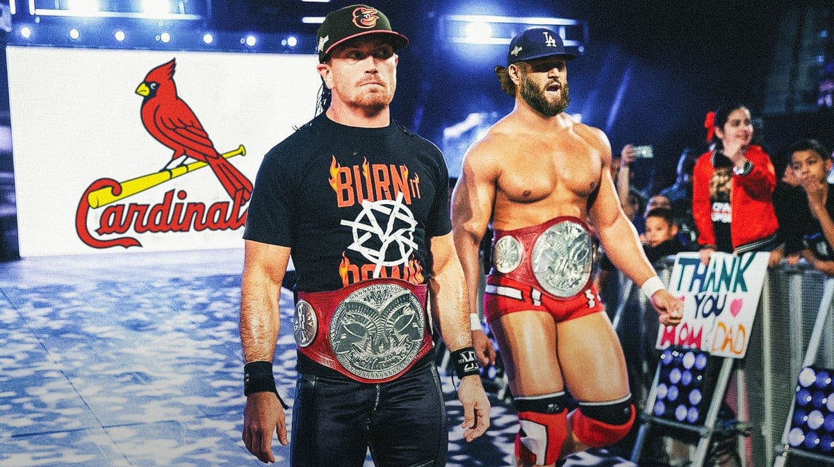 Cardinals' Kyle Gibson and Lance Lynn as WWE guys