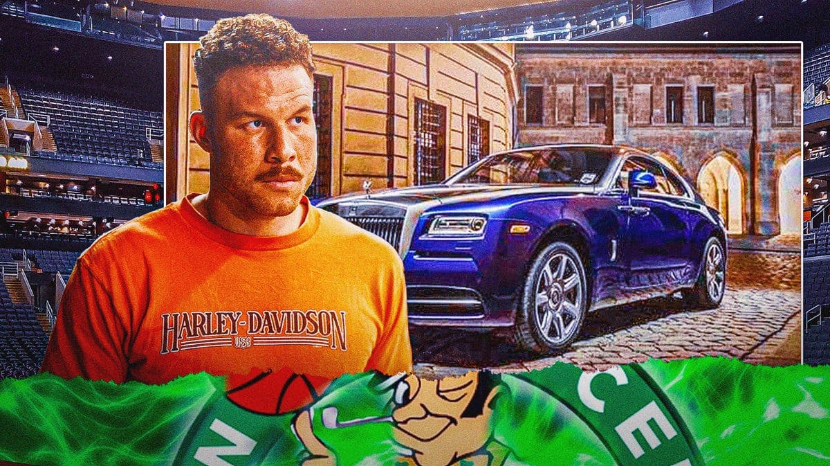 Blake Griffin in front of his Rolls-Royce.