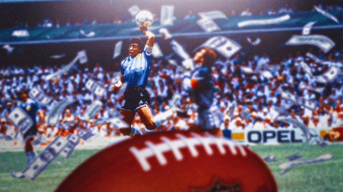 Diego Maradona’s ‘hand of god’ moment on the pitch
