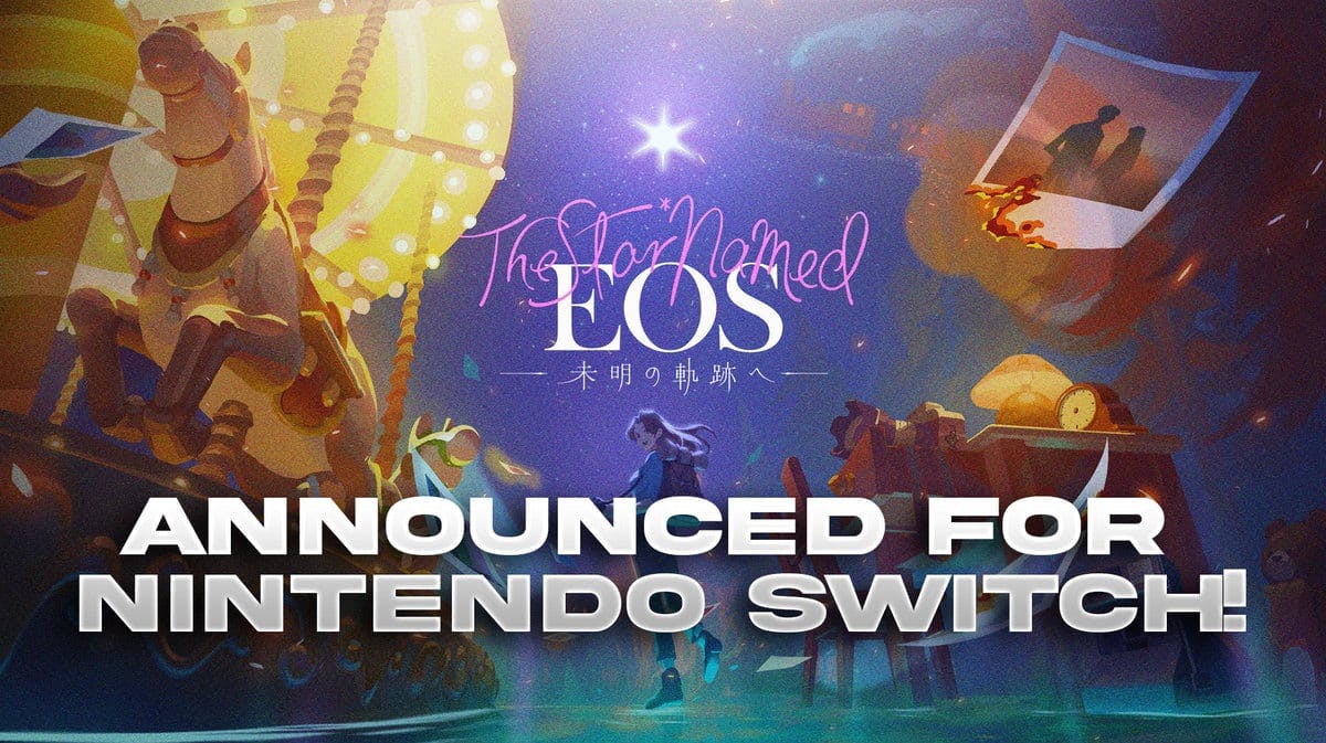 The Star Named EOS game cover with the caption, 'Announced For Nintendo Switch!'