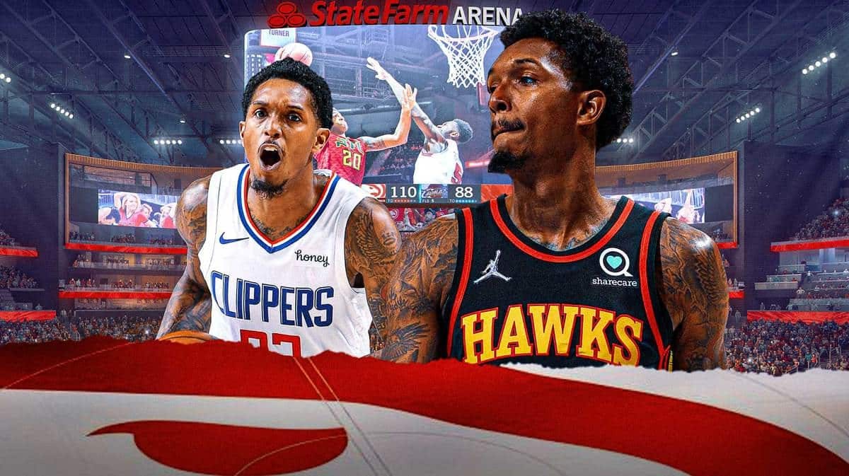 Lou Williams in a Hawks jersey after Raptors stint, Lou Williams shouting in a LA Clippers jersey after Paul George interview