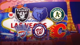Let’s put A’s logo, Raiders logo, Nationals logo, Flames logo, Grizzlies logo, Thunder logo, have Las Vegas as the background please