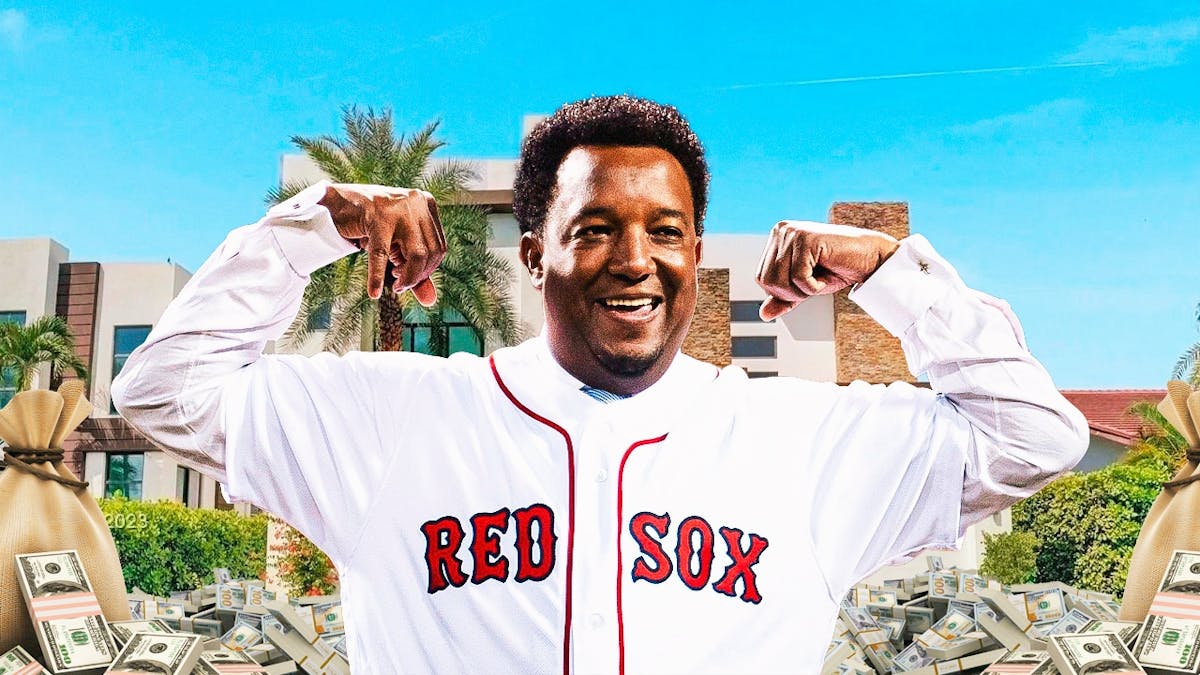 Pedro Martinez in front of his former home in Miami.