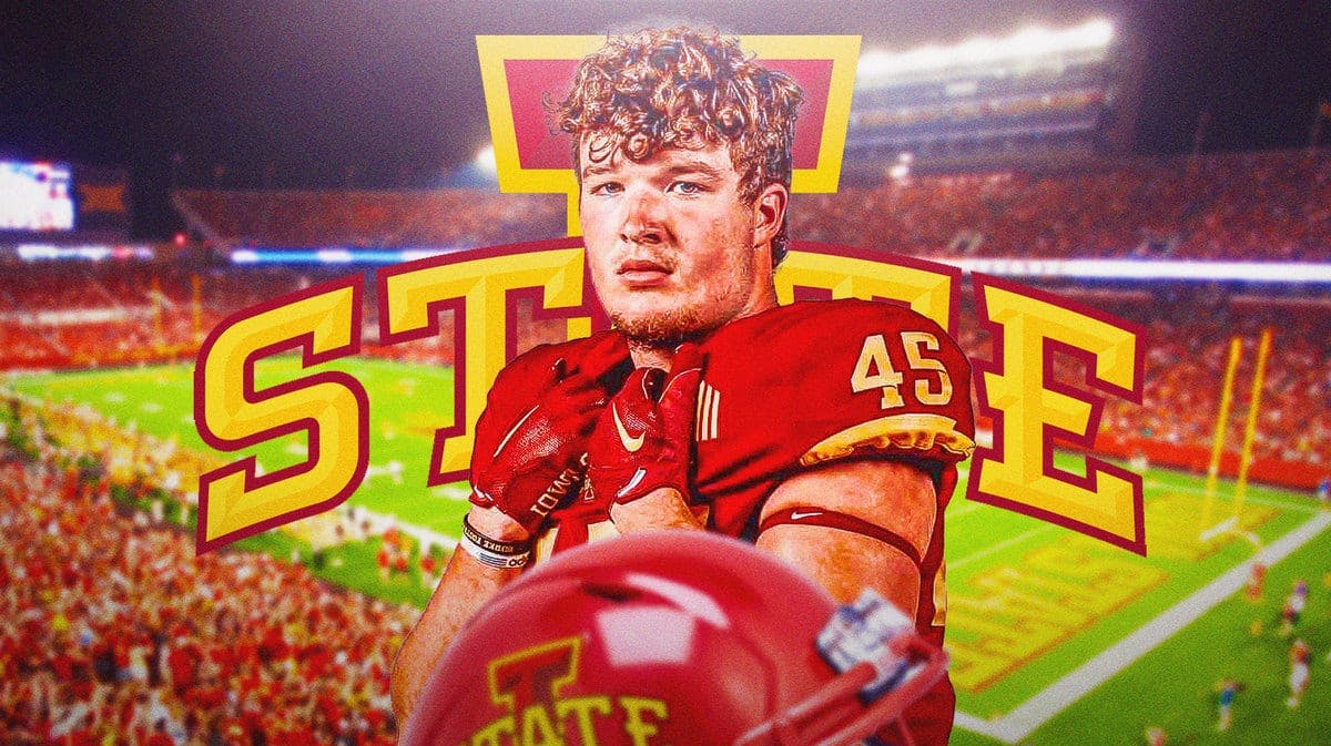 Iowa State football LB Alec Cook and his teammates sign an NIL deal with Iowa Pork Producers, Big 12 football
