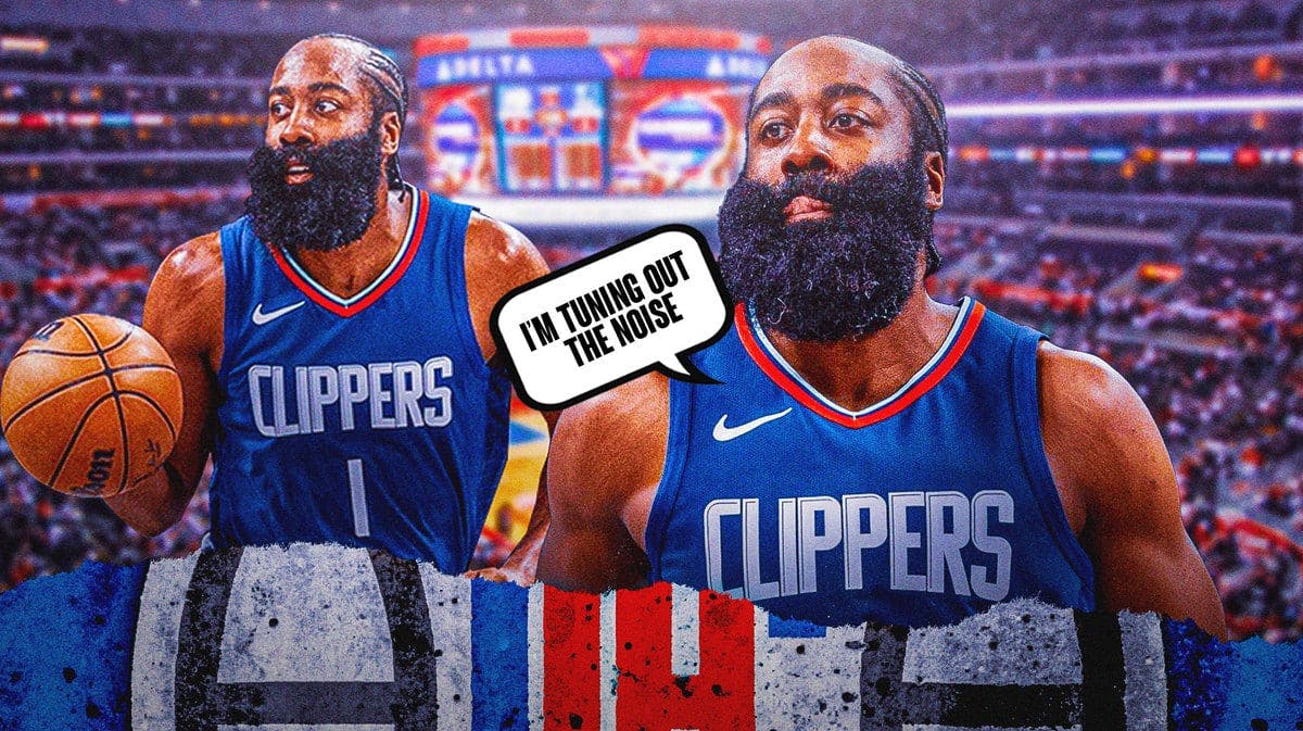 James Harden saying "I'm tuning out the noise"