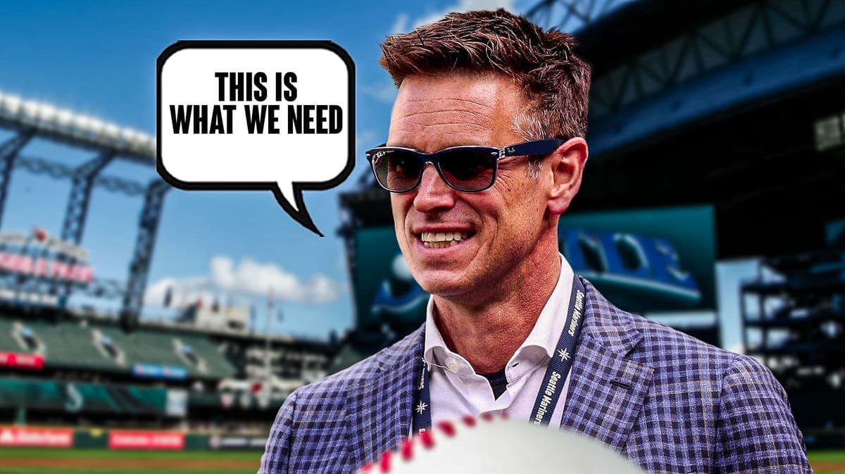 Mariners' Jerry Dipoto saying “This is what we need” have T-Mobile Park in background