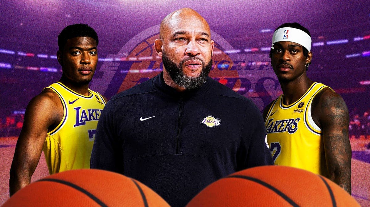 Lakers head coach Darvin Ham gives updates on Rui Hachimura, Jarred Vanderbilt, and others before the Magic game.