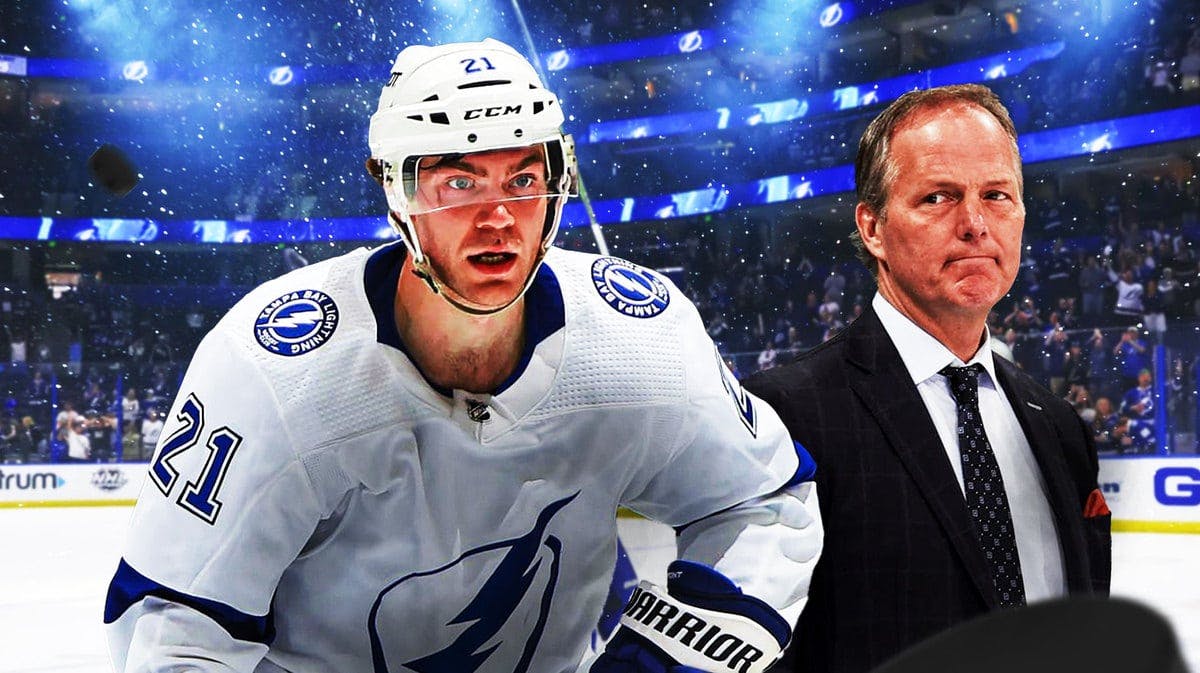 Tampa Bay Lightning head coach Jon Cooper and star forward Brayden Point in Tampa after losing to Ryan Johansen and the Colorado Avalanche on November 27, 2023