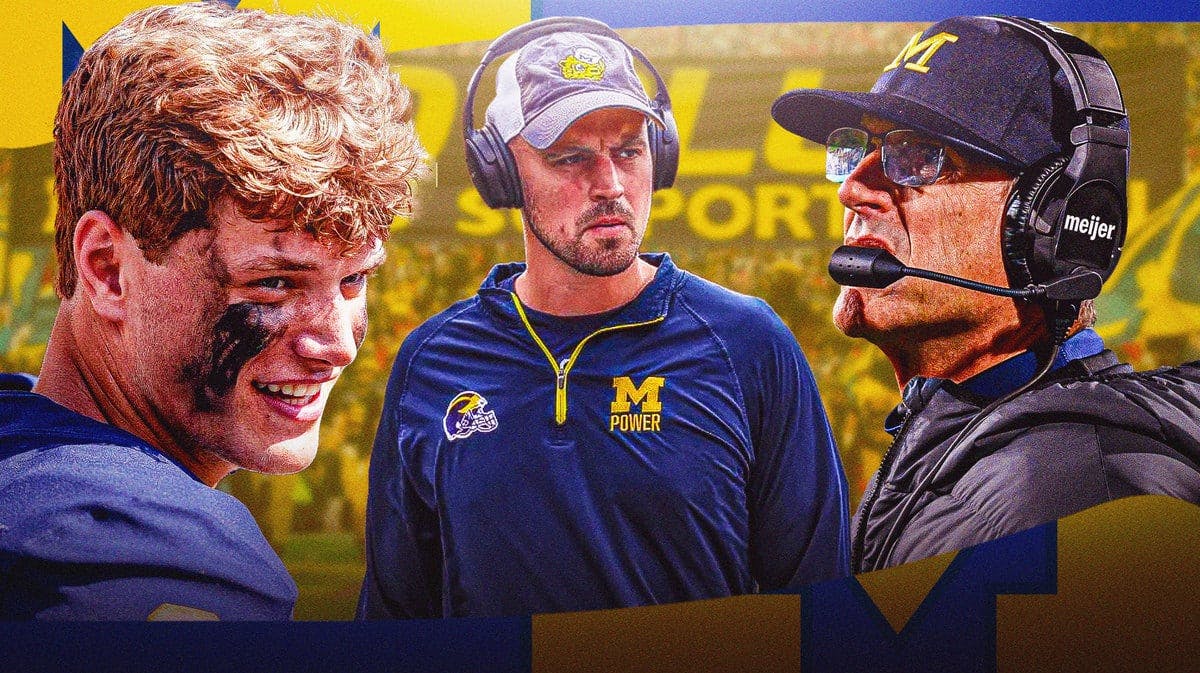 Jim Harbaugh Michigan football squad lashed back at the Big 10 conference schools Connor Stalions claim before their Penn State game