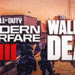 Call of Duty Modern Warfare 3 logo with the Walking Dead logo