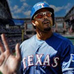 Nelson Cruz in a Rangers jersey has retired from MLB