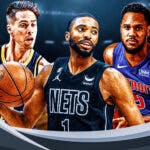 Mikal Bridges with Nets trade targets Monte Morris and TJ McConnell