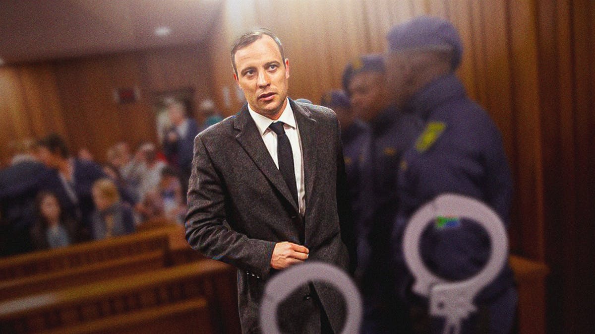 Oscar Pistorius in a courtroom