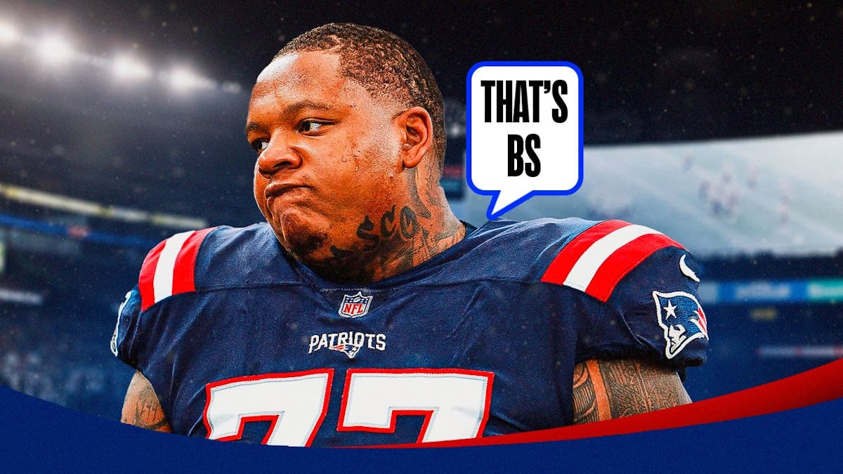 [Image] Trent Brown with quote bubble “That’s BS”