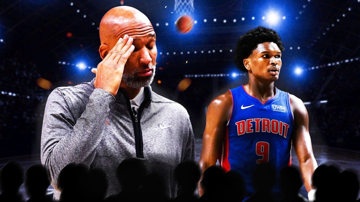 Pistons' Monty Williams and Ausar Thompson looking tired