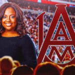 Sherri Shepherd showed love to Alabama A&M's Maroon & White Band after their performance in the Macy's Thanksgiving Day Parade.