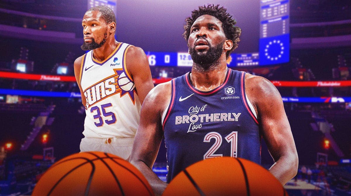 Sixers star Joel Embiid and Suns star Kevin Durant
