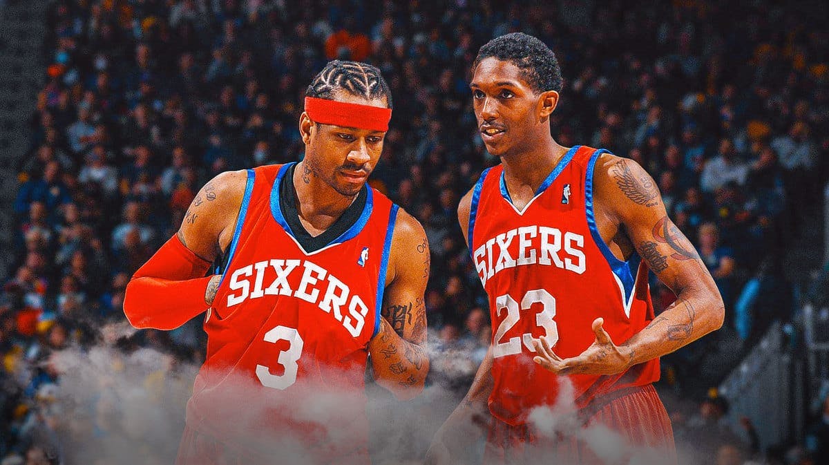 Lou Williams and Allen Iverson during their Sixers days