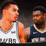 San Antonio Spurs center Victor Wembanyama and New Orleans Pelicans power forward Zion Williamson