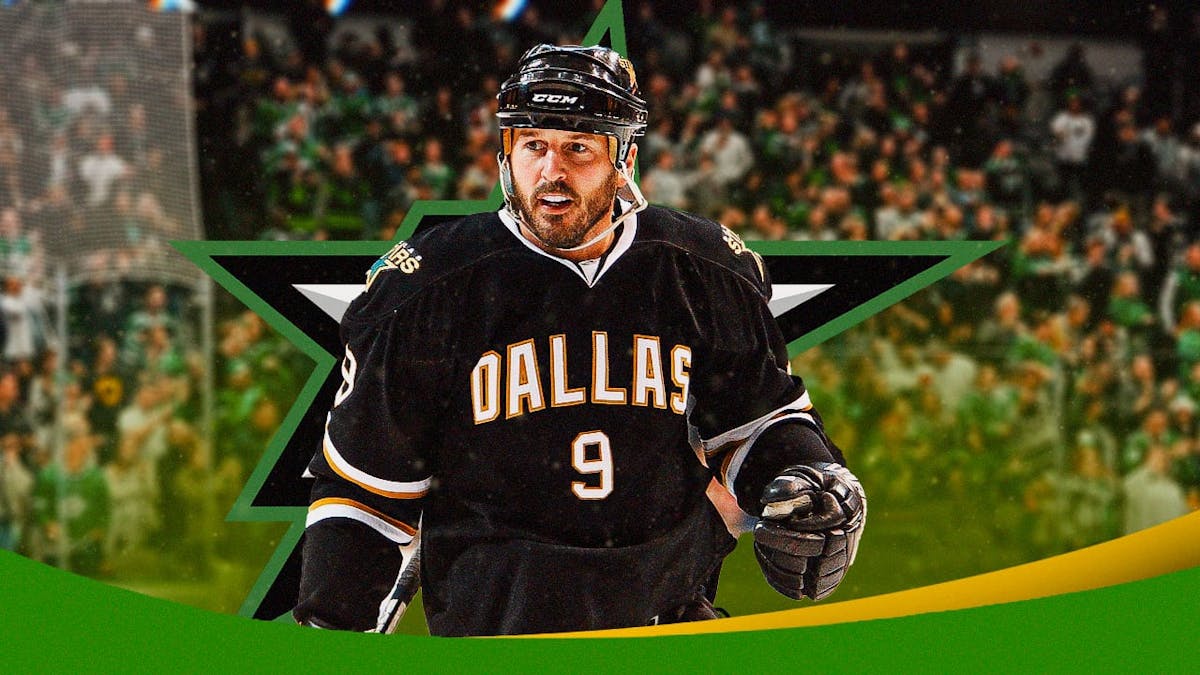 Dallas Stars legend Mike Modano in Dallas after learning of his upcoming statue to be unveiled in March 2024 against the Los Angeles Kings