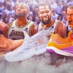 NBA Sneakers James Harden, LeBron James, Kevin Durant, Scott Foster NBA Thanksgiving sneakers