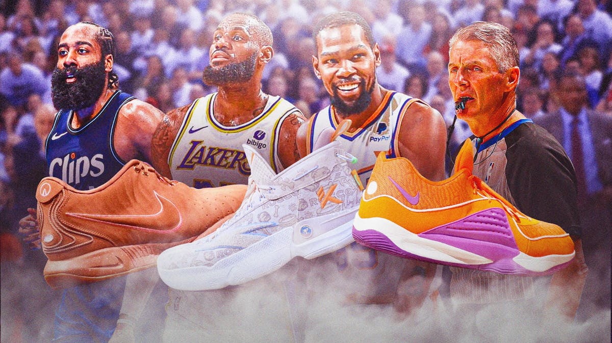 NBA Sneakers James Harden, LeBron James, Kevin Durant, Scott Foster NBA Thanksgiving sneakers