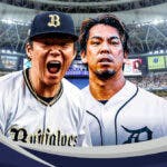 Detroit Tigers' Kenta Maeda and Yoshinobu Yamamoto