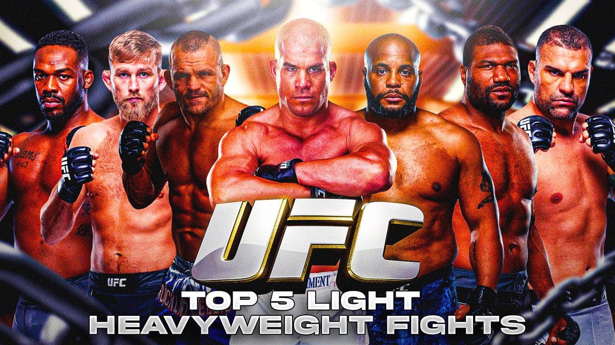 Ahead of the light heavyweight title fight at UFC 295, we rank the top 5 fights in the history of the UFC's light heavyweight division.