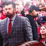 Ryan Day, Ohio State football head coach, with fans booing him