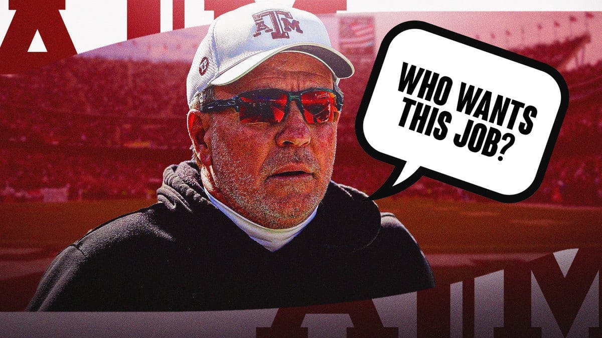 Jimbo Fisher asking, "Who want's this job?" referring to Texas A&M football